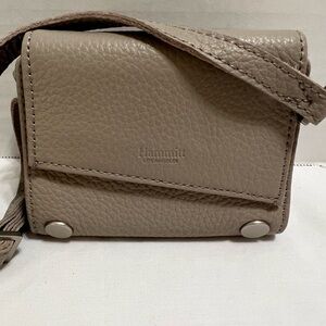 NWOT HAMMIT SMALL LEVY CROSSBODY BAG - GRAY AND BRUSHED SILVER